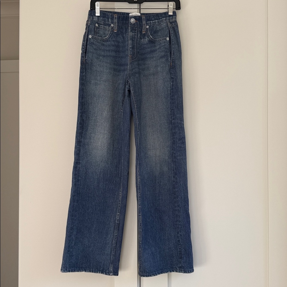 Rag & Bone Miramar Embroidered Denim Sweatpant